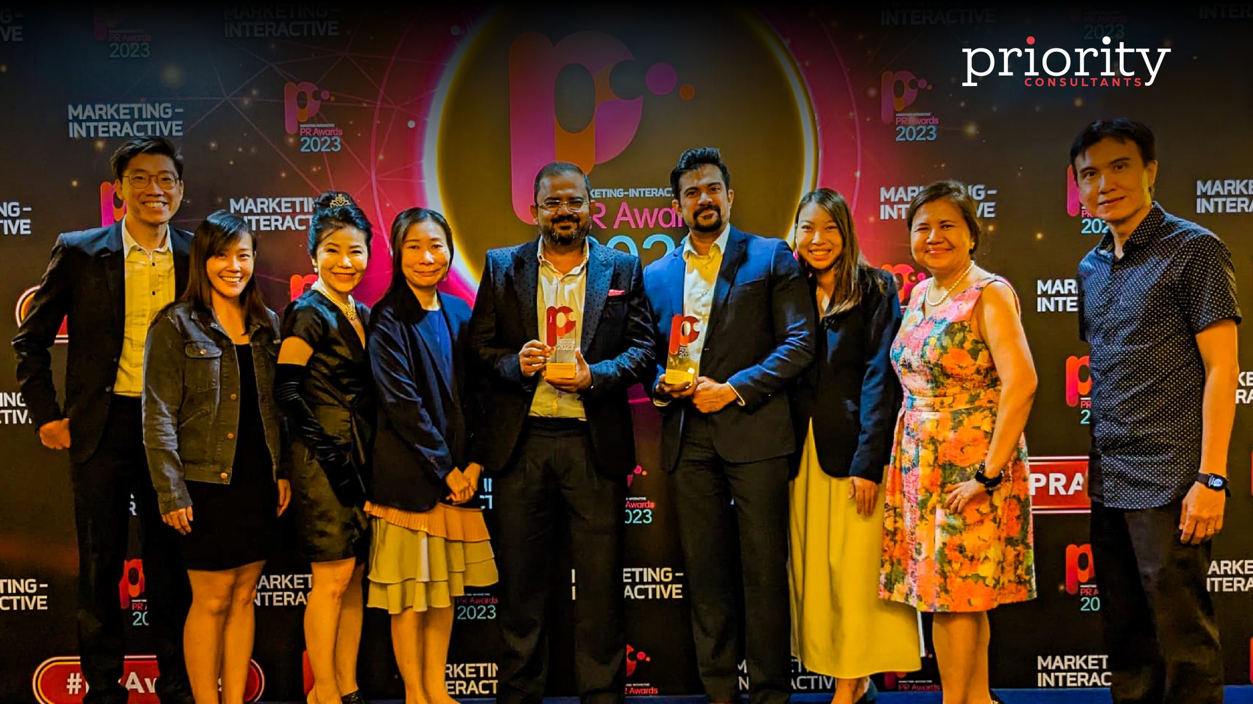 PRIORITY CONSULTANTS SCOOPS GOLD AND SILVER AT PR AWARDS We Live Asia